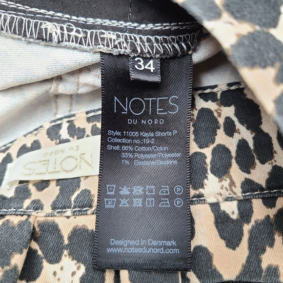 Notes Du Nord Distressed High-rise Animal Print Shorts, Size XS, 4 (US) - Picture 12 of 14